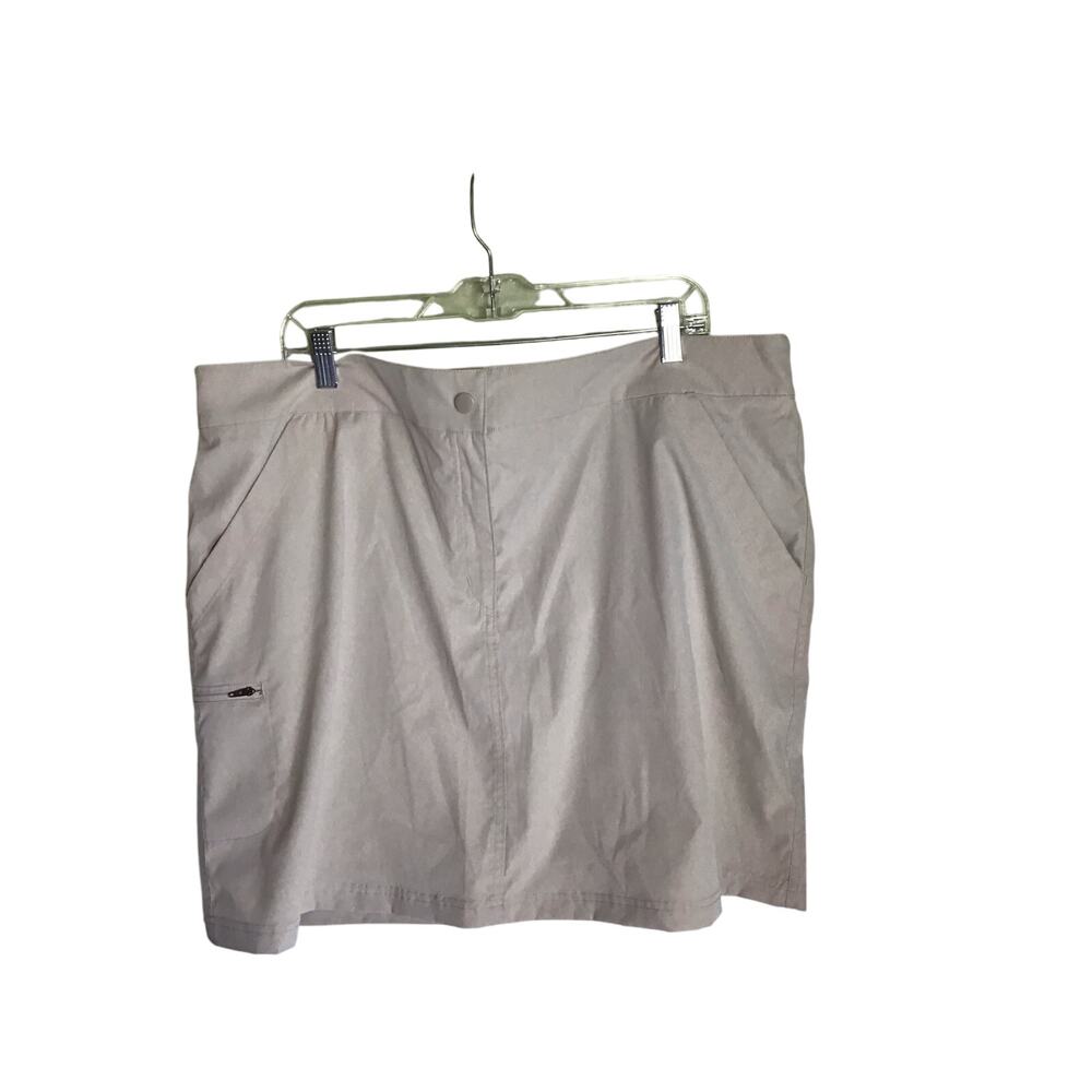 32 degrees Women Lightweight Golf Skort Sz. XXL NWT Beige Activewear Comfort